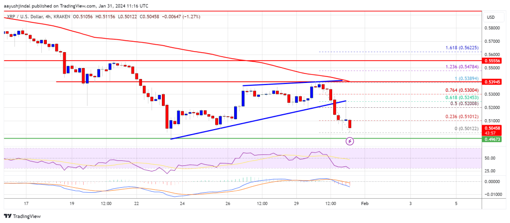 XRP Price Turns Red As Risk of More Downsides Escalate