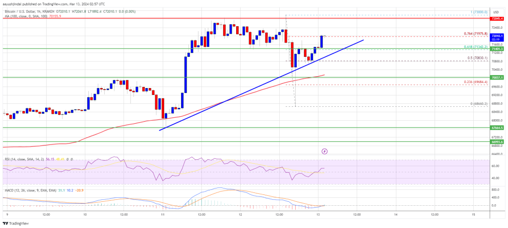 Bitcoin Price Faces Big Move – Can Bulls Send BTC To $75K?