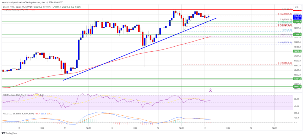 Bitcoin Price Might Be On The Verge To Surge Toward $75K