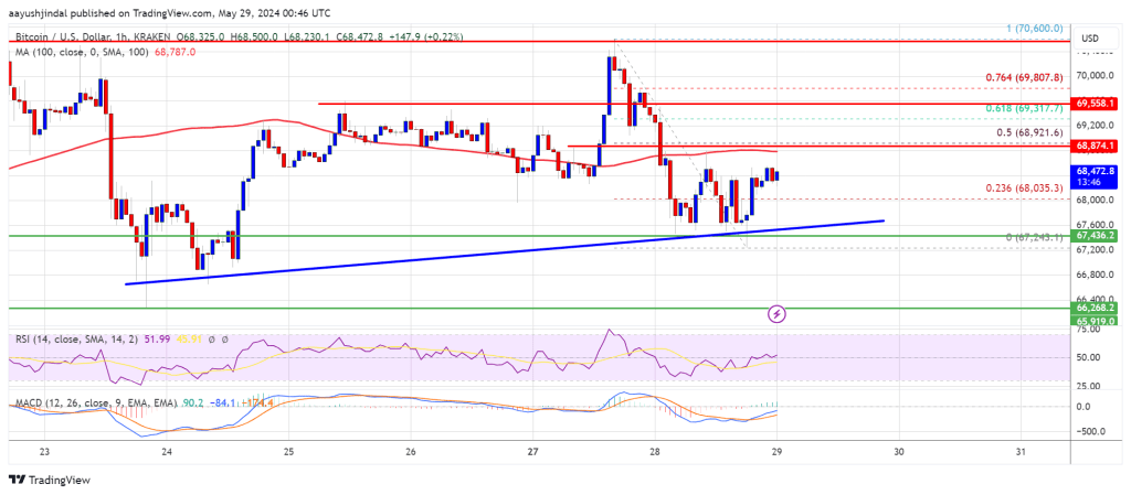 Bitcoin Price Struggles to Reclaim $70K: Will the Bulls Prevail?